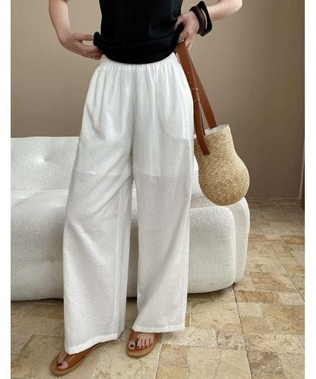 tuck wide pants / 4color　hm2368