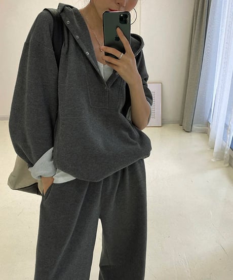 wide pants two-piece / 2color　hm1006