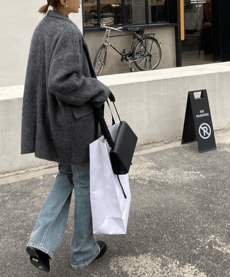 shaggy wool coat　hm1186
