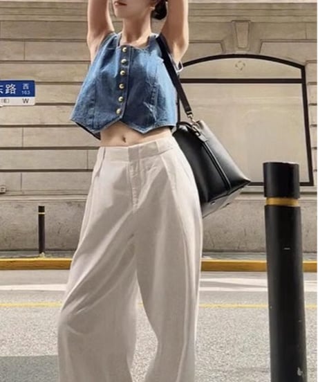 Retro Denim Vest　hm2478