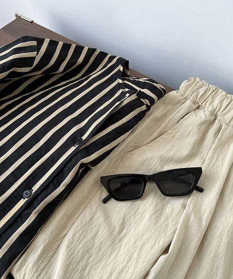 washer wide pants / 2color　hm1669
