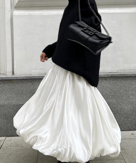 asymmetric balloon skirt / 3color　hm2729