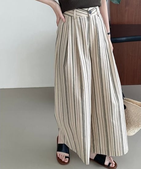 stripe relax pants / 2color　hm2370