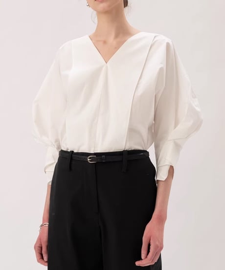 feminine v-neck blouse　hm1928