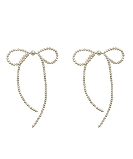 pearl ribbon  pierce　hm2754