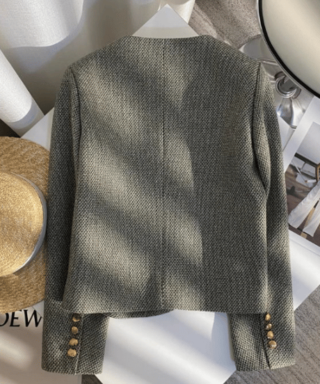 classical tweed jacket　hm2544
