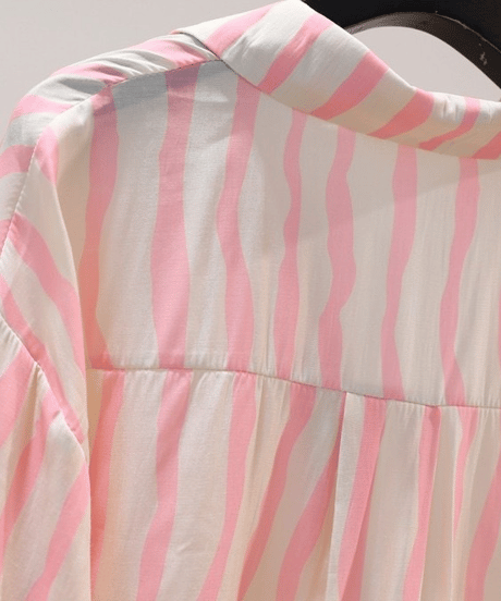 striped button shirt / 2color　hm2519