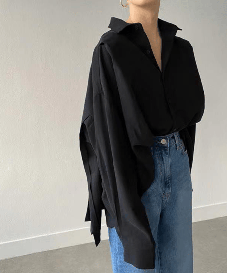 pleats back blouse / 2color　hm2823
