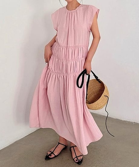 tiered long one-piece　hm2243