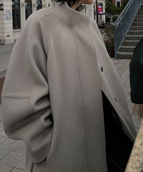 【wool100%】wool long coat / 2color　hm1785