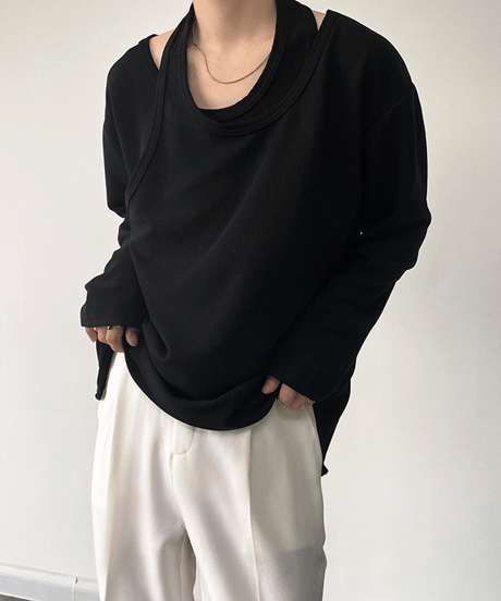 tank layered top / 2color　hm1735