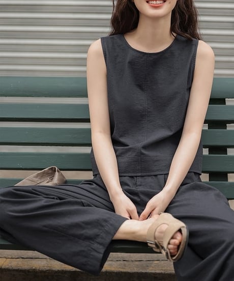 tuck wide pants / 3color　hm2110
