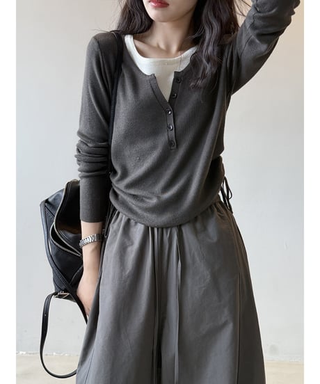 layered style knit / 3color　hm2767