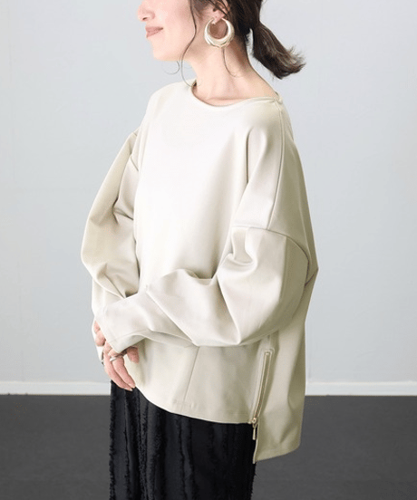 side zipper pullover / 4color　hm2647