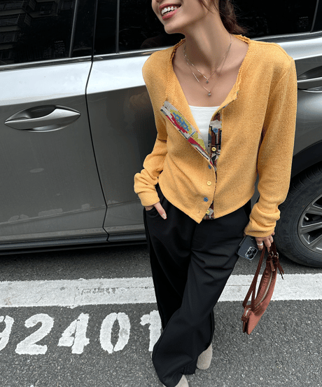 ethnic stitch cardigan / 2color　hm1414