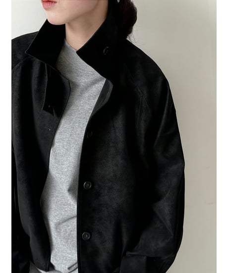 stand collar blouson / 2color　hm2739
