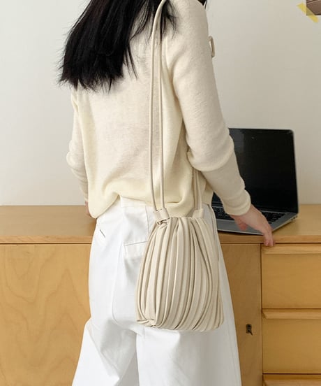 pleated mini bag / 6color　hm2934