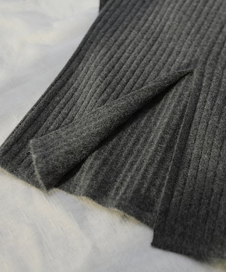 pencile slit knit skirt / 3color　hm2662