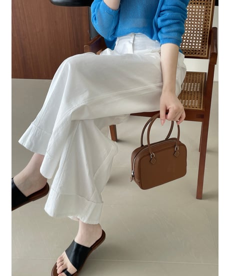 tuck wide pants / 2color　hm1602
