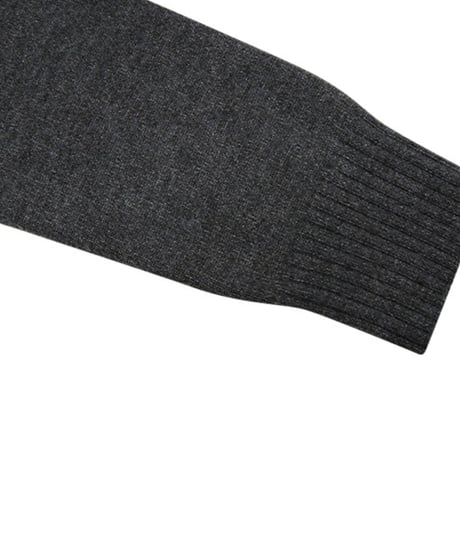 front button long knit dress　hm1881
