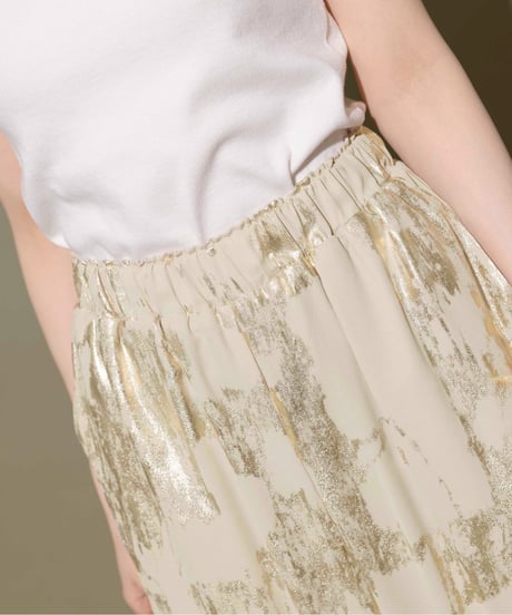 metallic wide pants / 2color　hm1595