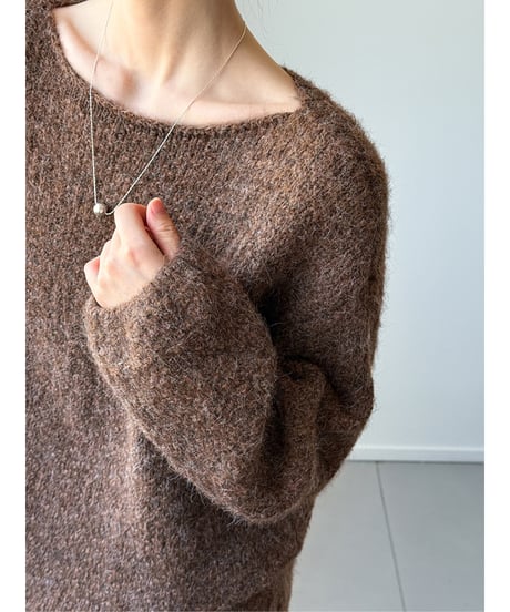 《即納》soft oversized knit / 2color　hm2730