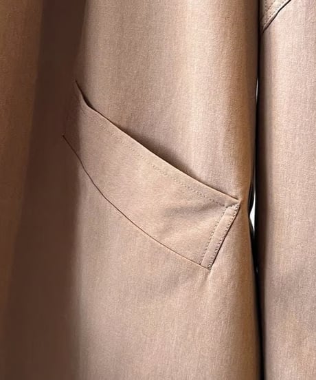 big silhouette long coat / 2color　hm1713