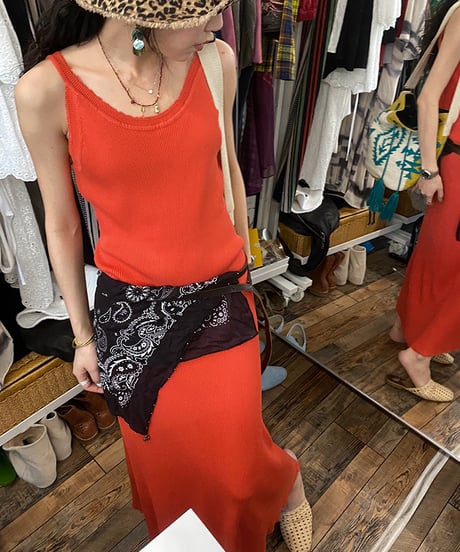 ribbed maxi dress / 2color　hm2349