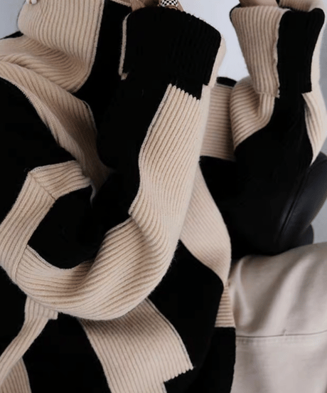 striped design knit　hm1660