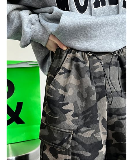 camouflage cargo pants　hm2077