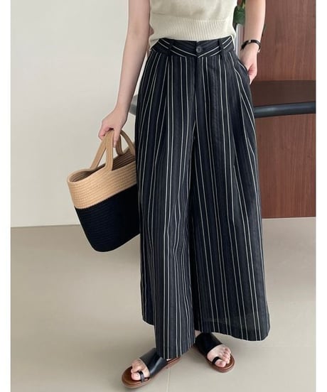 stripe relax pants / 2color　hm2370