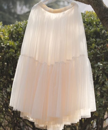 volume tulle skirt / 5color　hm1964