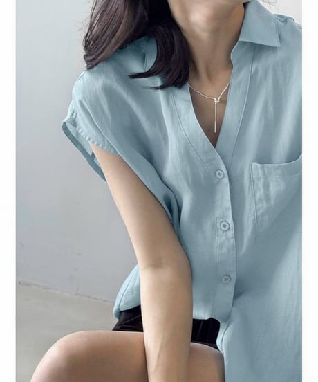 linen casual shirt / 2color　hm2288