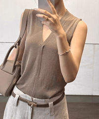 summer knit vest / 3color　hm2416