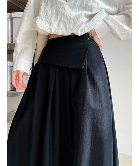 draped front skirt / 3color　hm2231