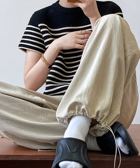 casual wide pants / 2color　hm2061