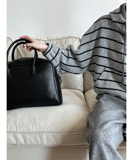 relaxed strip hoodie / 2color　hm2060