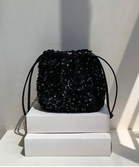 glitter drawstring bag / 3color　hm1700