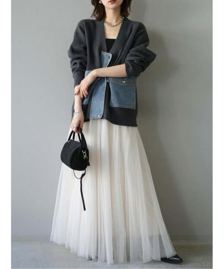 knit top & skirt set-up / 3color　hm2749