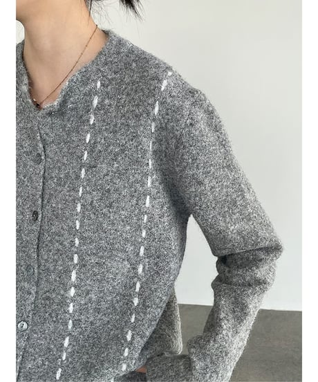 vertical stitch cardigan / 3color　hm2762
