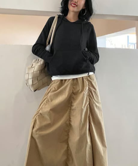 hoodie sweat top / 2color　hm1007