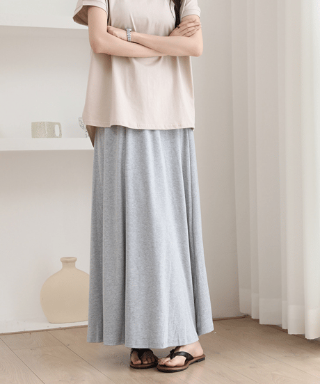 flared long skirt / 5color　hm2908