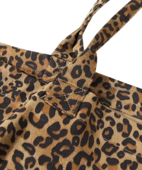 leopard wide tote bag　hm1994