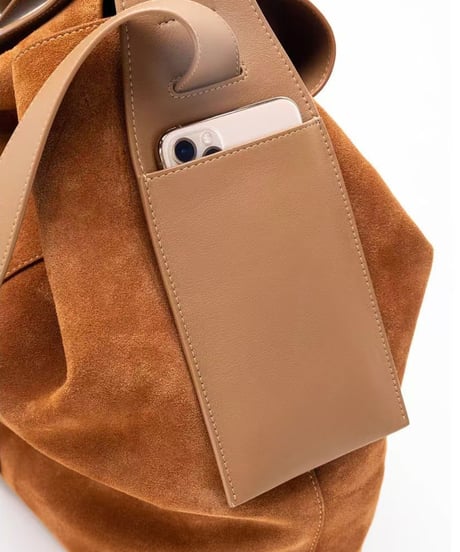 suede hanging  bag  / 4type　hm2543