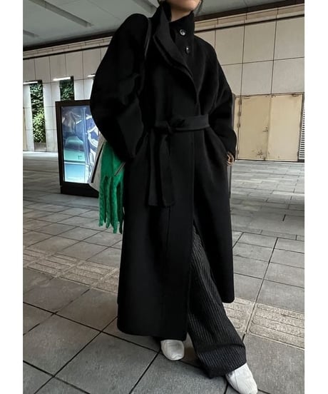 【wool100%】wool long coat / 2color　hm1785