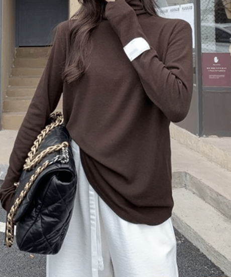 sleeve tag top  / 4color　hm1798