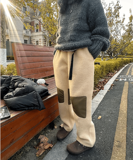 casual fleece pants / 2color　hm1752