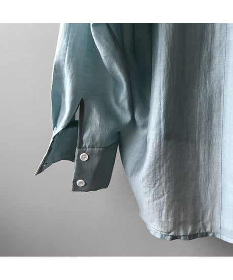 sheer open back shirt / 2color　hm1365