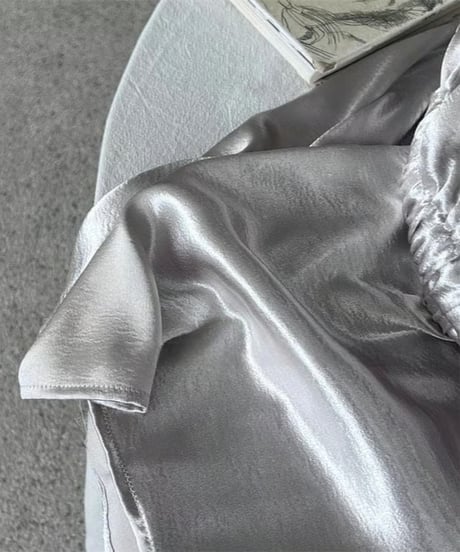 glossy a-line skirt　hm1862