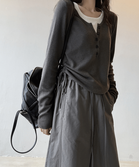 layered style knit / 3color　hm2767